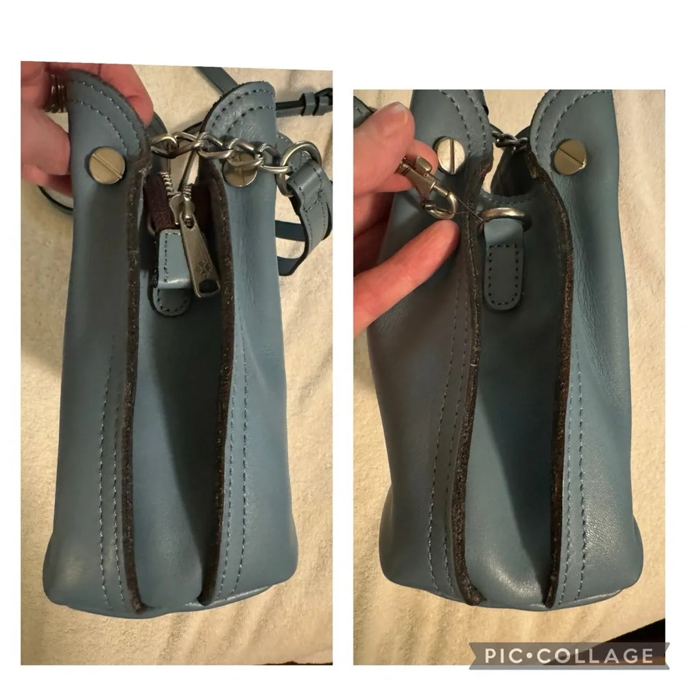 NWOT Patricia Nash Holystone Slouchy Satchel in Safflower Blue *sold out online* - Picture 12 of 16